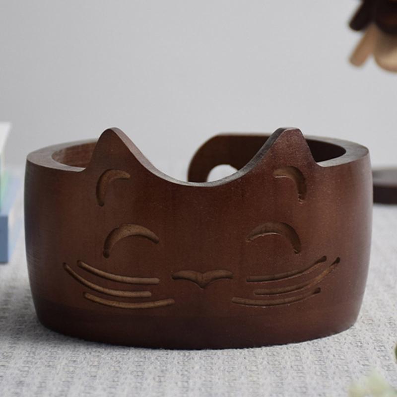 Round Knitting Bowl Yarn Bowl Cats Shape Yarn Holder Large Yarn Storage Bowl Wool Storage Bowl Knitting Supplies