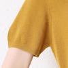Hengyuanxiang Women's Short Sleeve Pure Cashmere Knit Top
