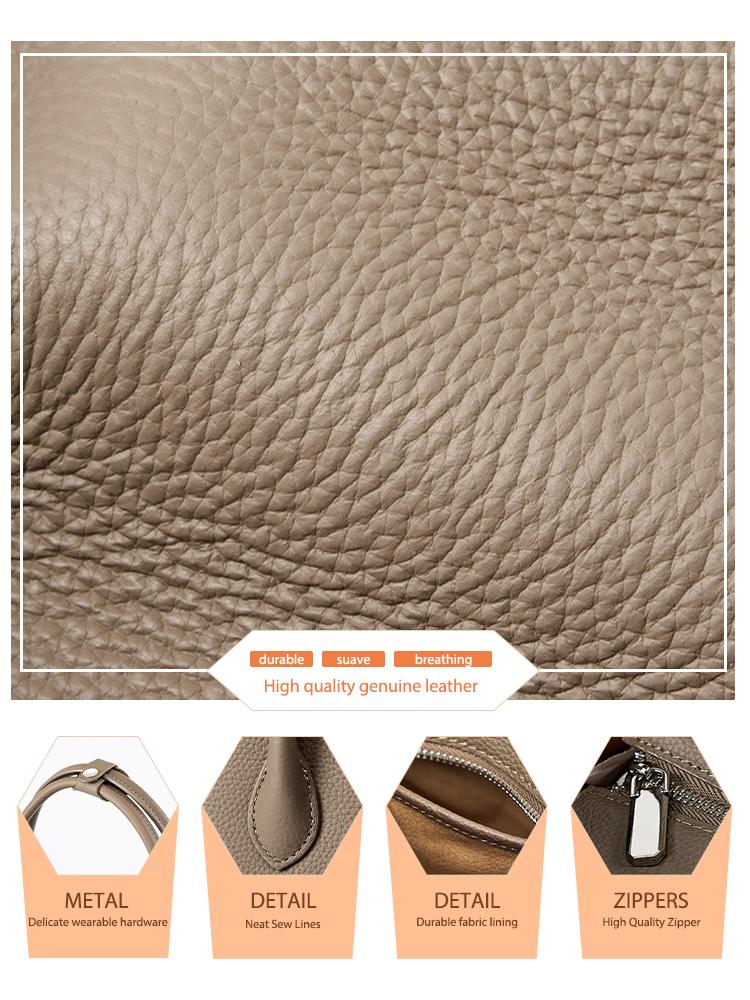 Zency Genuine Leather Women's Casual Tote Bag
