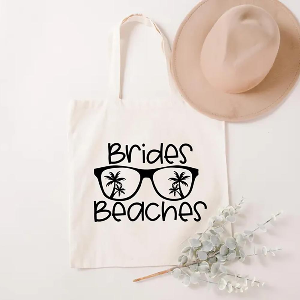 Beach Bachelorette Party Tote Bag Wedding Bridesmaid Bride Gift Bridal Shower Bach Party Supplies Honeymoon Trip Accessories