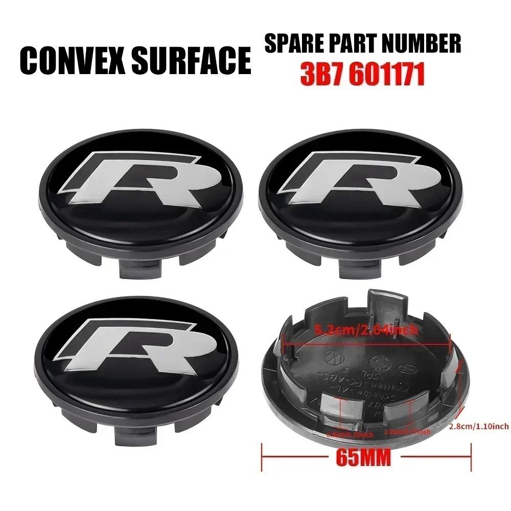 4Pcs 56/65/66mm Car Wheel Center Hub Caps Badge UOriginal Hubcaps For Volkswagen VW R GTI Golf 5 7 Caddy Passat B6 Tiguan Polo