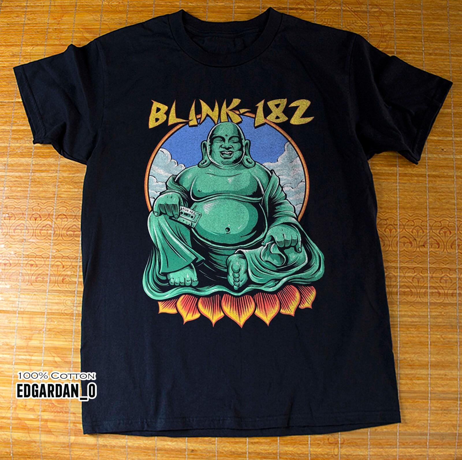 Blink-182 Buddha Punk Rock Music Unisex Black T-shirt Size S-5XL XXXL