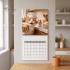Portable Writing Notepad 2027 Pet Snapshot Wall Calendar, Spiral Binding Thickened Paper Monthly Functional Photo Calendar Planner, 12 Month
