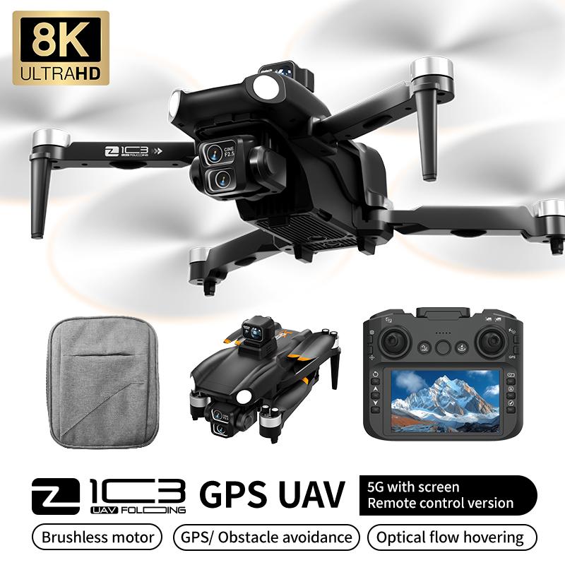 2026 New GPS Z103 Drone 360° Obstacle Avoidance Professional 8K Three Axis Self Stabilization HD Camera Brushless RC Folding Quadcopter Toy Gifts