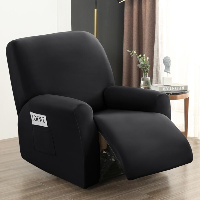 4 Stück wasserdichter Liegesofabezug für Wohnzimmer, elastischer Liegestuhlbezug, Schutz für Lazy Boy Relax-Sesselbezug