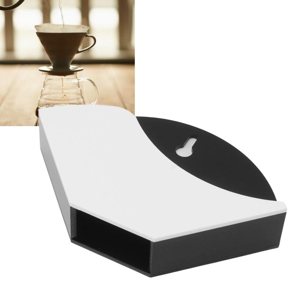 Hangable Coffee Filter Holder Acrylic Material Coffee Filter Paper Container Stand For Kitchen