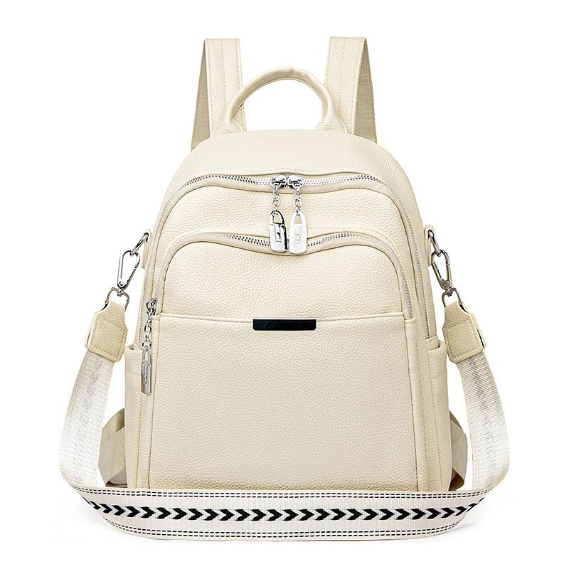 Schoolbag Korean Version Backpack Women's Large Capacity 1011 New Fashion Versatile Backpack Travel Bag Foreign Style Student College School Bag