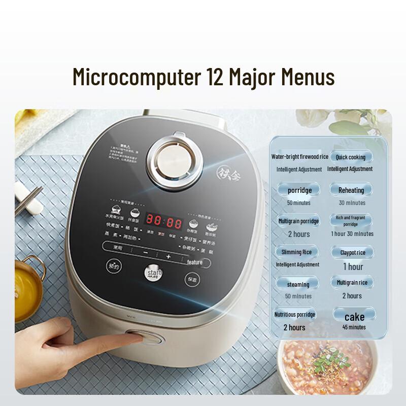 Little Bear Mini Smart Multi-function Rice Cooker 1.6L CN plug (adapter included)
