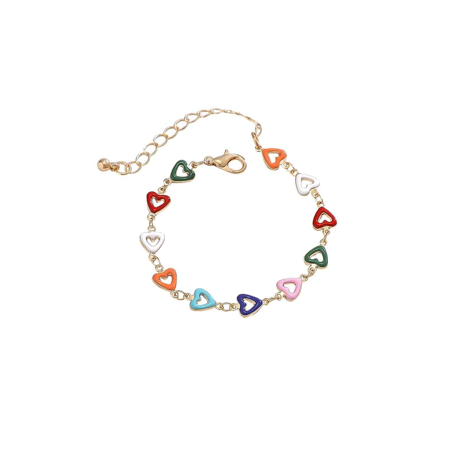 

Initial Heart Bracelet Cute Bracelet Ladies Jewelry Gift Girls Bracelet