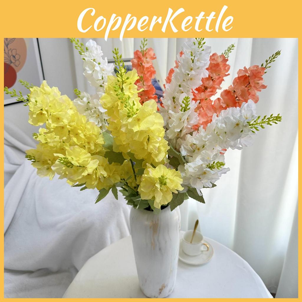 Consolida Ajacis Simulated Fake Flowers For Home And Wedding Green Plant Decor