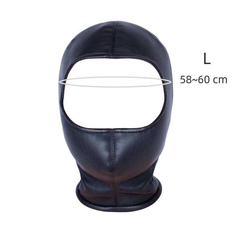 Sexy Leather Zipper Head Hood with Fetish Slave Bondage Mask Costume for Couples BDSM Cosplay Restraint Flirting Sex Toy