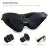3D Contoured Sleep Mask - Soft Light Blocking Eye Cover with Adjustable Strap for Napping, Travel, Night Shift, Yoga Meditation