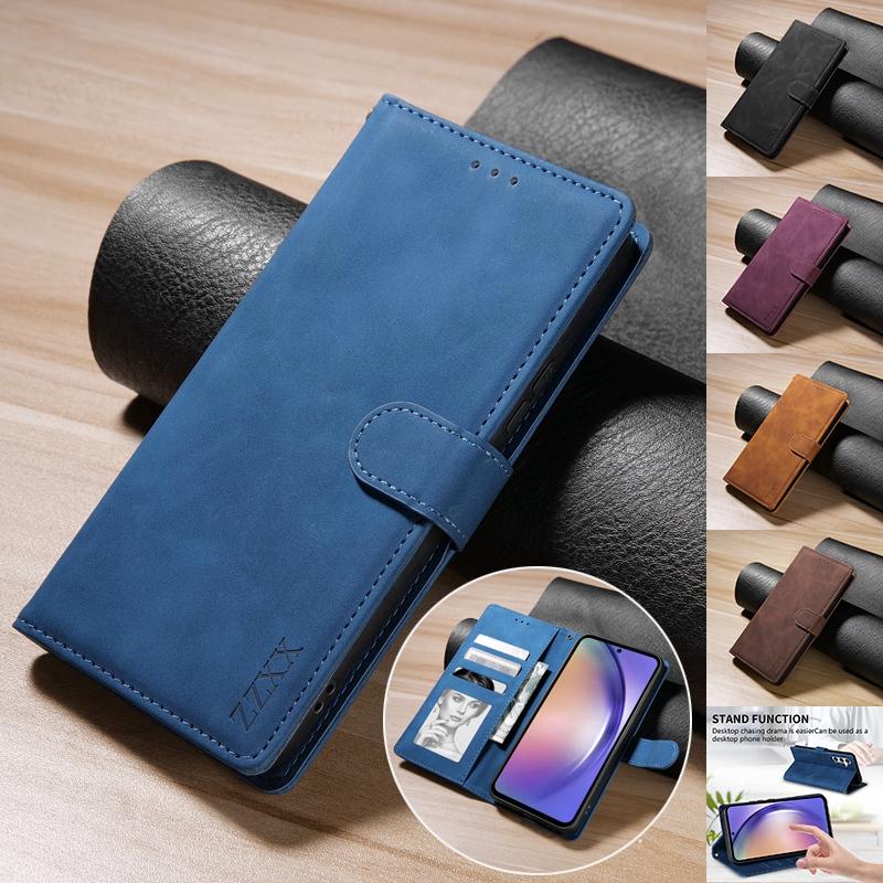 Matt PU-nahast rahakotiümbris Xiaomi Redmi Note 12 12 Pro 11 11S 11 Pro 10 10 Pro 9 9S 8 Pro 8T 7 Pro Redmi 12C 10C 10 9C 9A 9T 8 7A Samsung iPhone jaoks