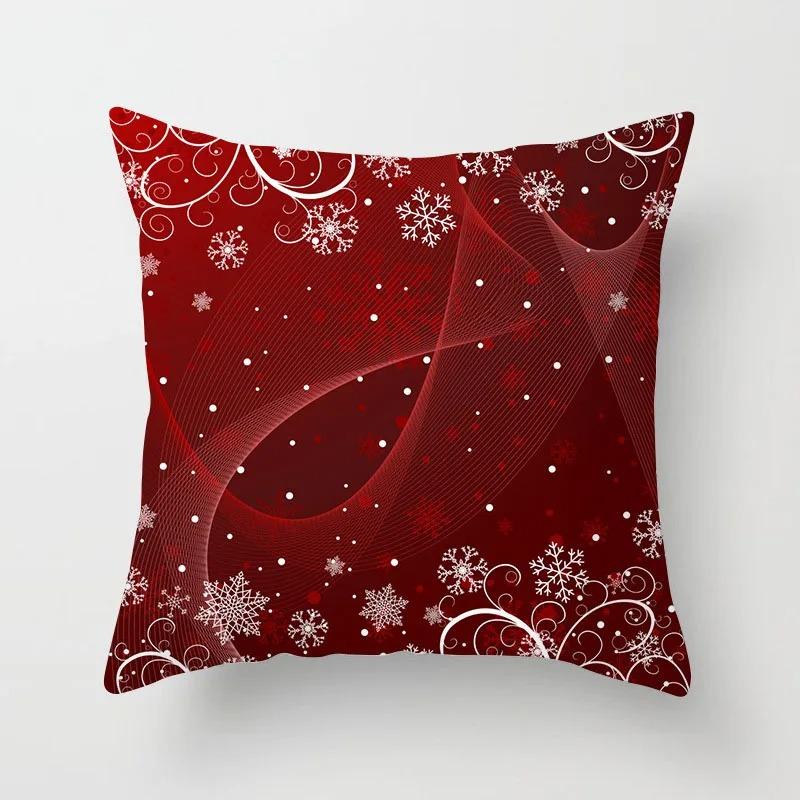 Christmas Themed Pillowcases Car Accessories Office Santa Claus Living Room Sofa Home Pillowcases