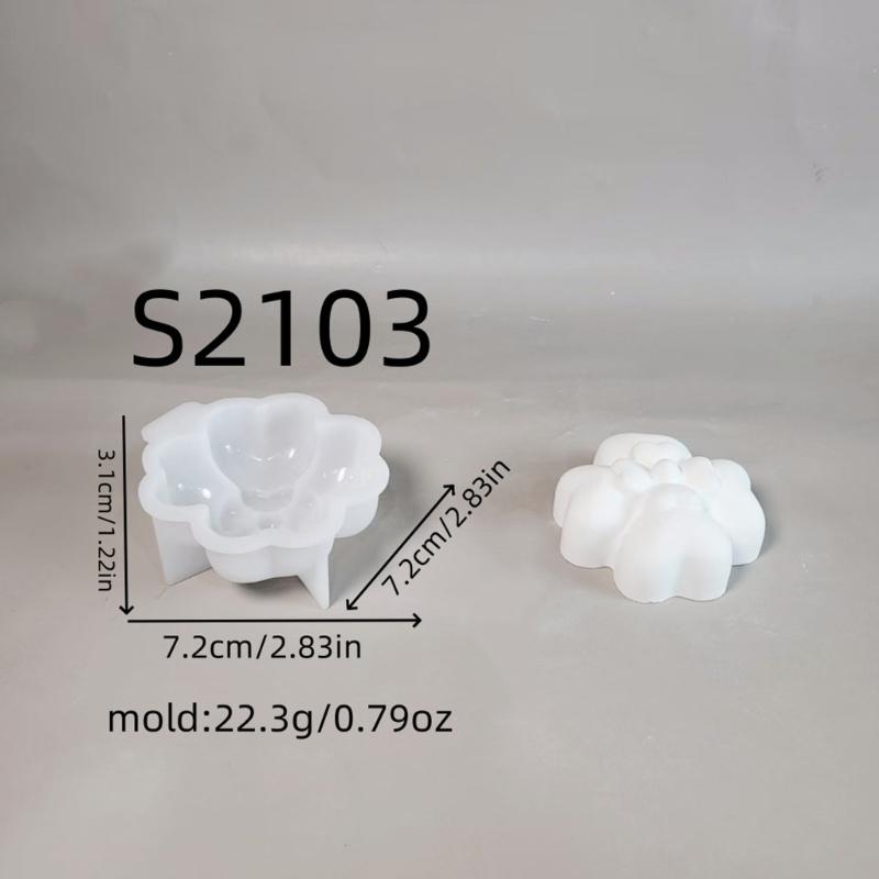 Wiederverwendbare Lebensmittelqualität Silikon Blume Form Form DIY Zement Gips Harze Handwerk Dekorative Wohnaccessoires Ornament