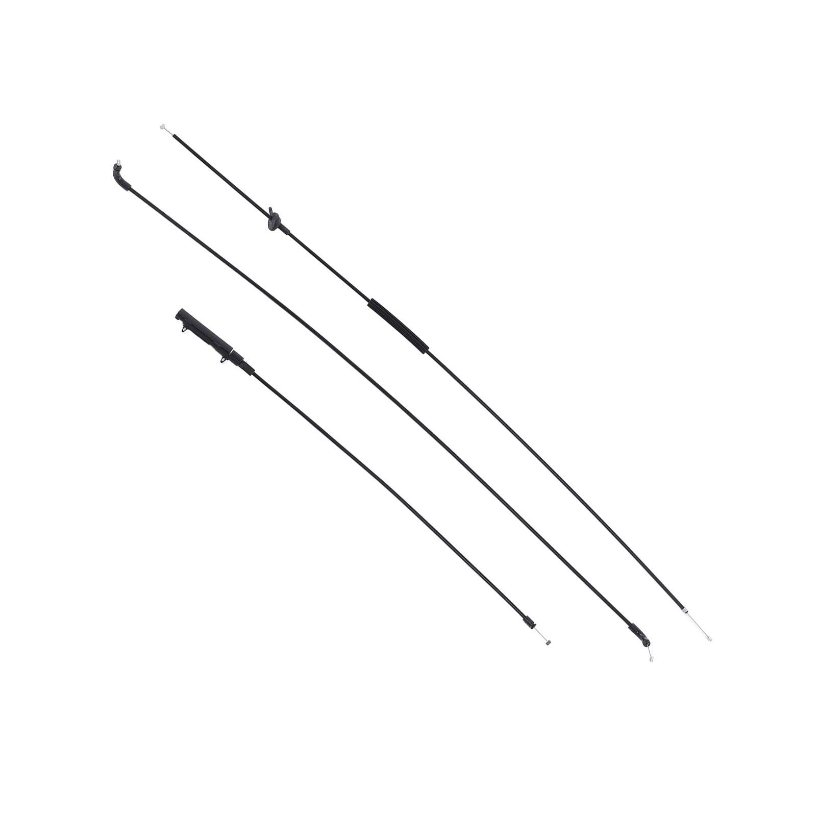 

3PCSSet Car Engine Hood Release Cable 52138240609 Replacement for E65 745I 20022005