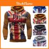 New Men's Zipper Casual Hoodies Warm Hooded Slim Fit Coat With Soft Fleece Tops