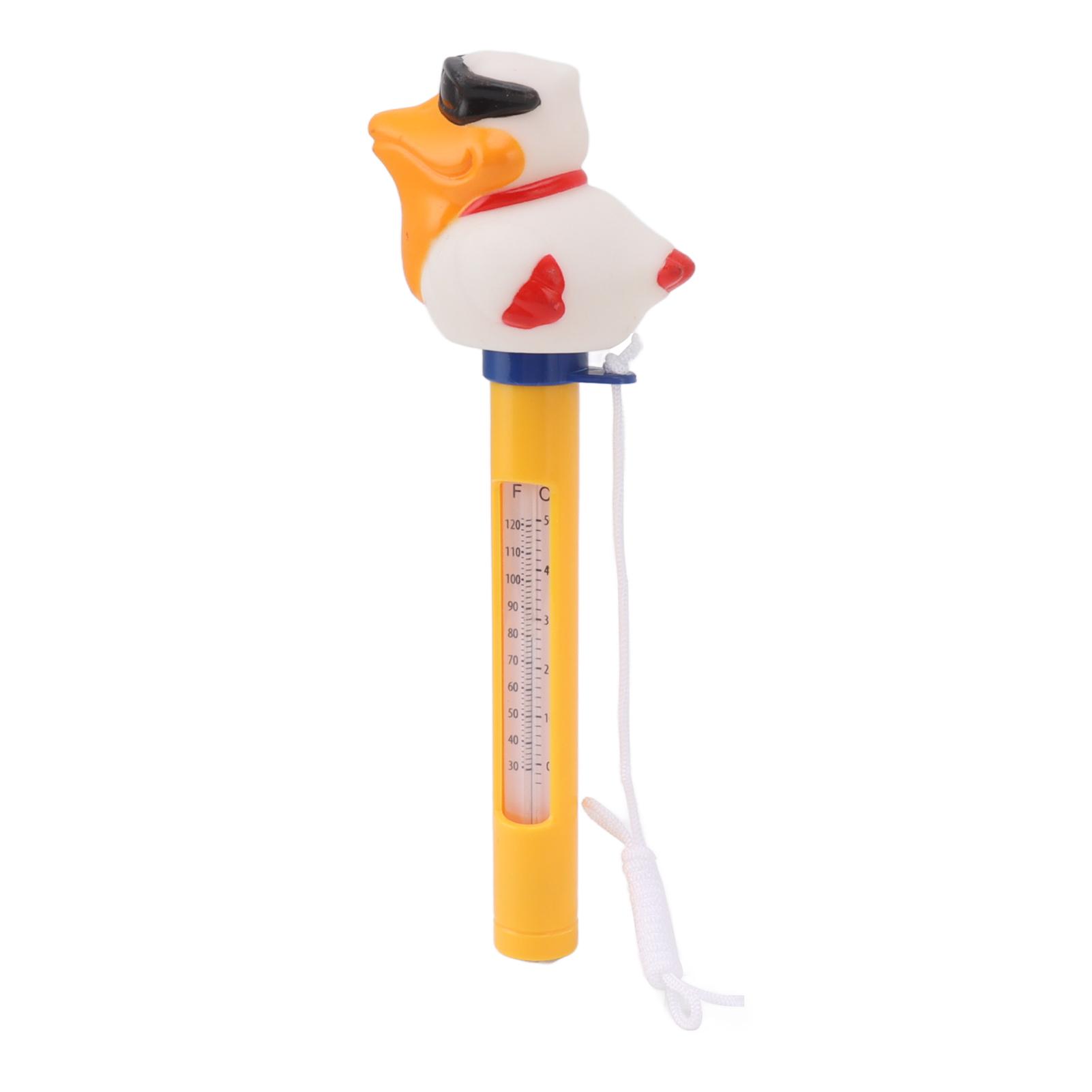 

Floating Pool Thermometer Large Size Easy Read for Water Temperature with String for Outdoor Indoor Pools Spas Duck