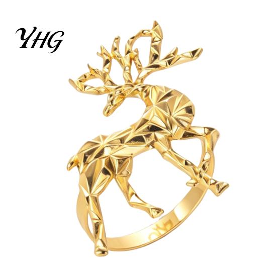 Christmas Table Settings Deer Napkin Ring, Faceted Metal Elk Holder, Reusable Daily Home Dining Accessories Ring for Xmas Holiday Wedding Receptions