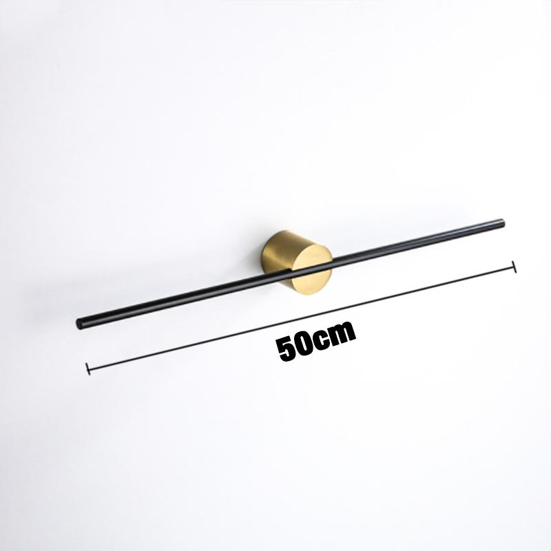 Towel Bar for Bathroom Kitchen Wall Hanger Black White Wood Gold Bath Towel Holder Rack Shelf Storage Space Aluminum 40 50cm