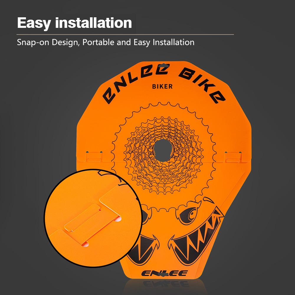 ENLEE Bicycle Disc Brake Cover Heat Resistant Wear Resistant Mountain Bike Washer Cover Simple Dazzle Print Washing