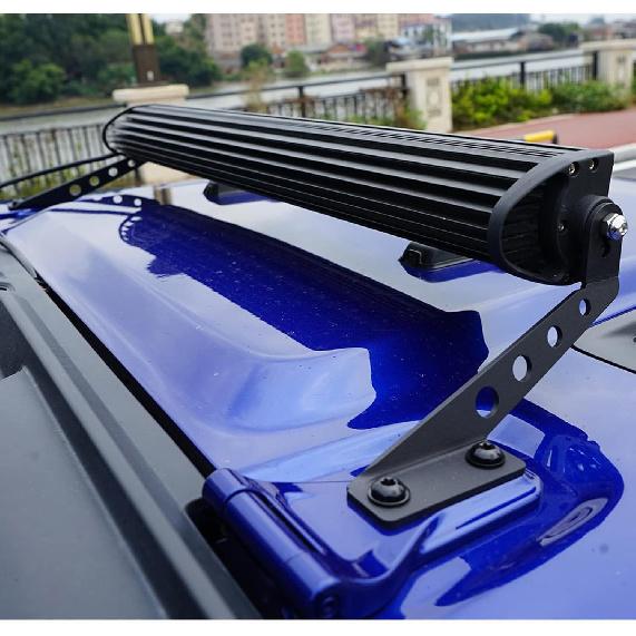 for Jeep JL Hood Light Bar Mount 32 inch LED Light Bar Mounting Bracket fit for Jeep Wrangler JL Gladiator JT 2018 2019 2020 2021 2022 2023