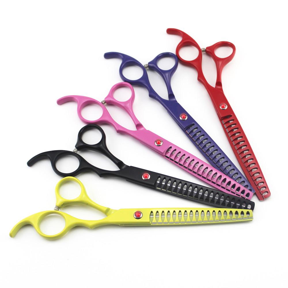 Professional 7 '' Fishbone Pet Dog Grooming Hair Scissors Thinning Barber Tools Haircut Shears Hairdresser Scissors