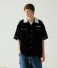 Discuss Athletic Half Sleeve Bowling Shirt Black