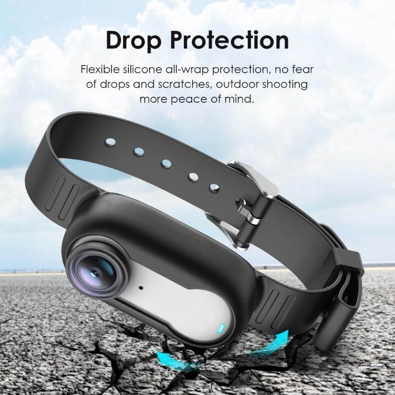 Silicone Strap Adjustable Adjustable Camera Mount Wristband For 360 GO 3 3S Outdoor Adventures and Pet Use