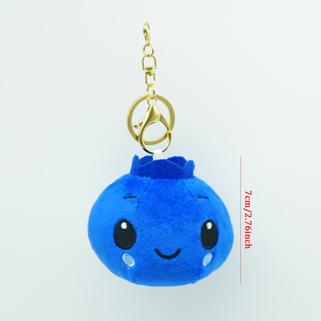 TreasuringU Cartoon Blueberry Plush Toys Kawaii Blue Fruits Stuffed Doll 22cm Cute Blueberry Soft Pillow Plushie Birthday Gifts
