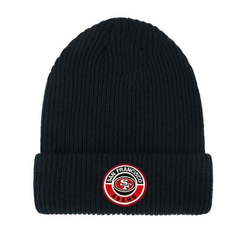 Sports Team Knit Hat - Rugby Baseball Ice Hockey Basketball Embroidered Warm Beanie
