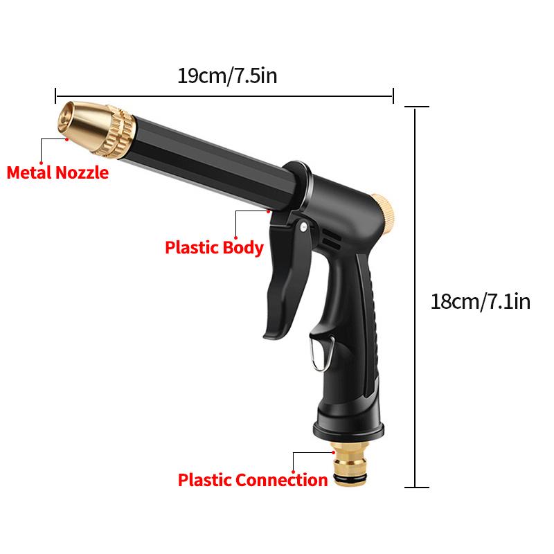 High Pressure Water Gun For Car Washing Garden Watering Hose Nozzle Sprinkler Foam Jug Water Faucet Joint Quick Connector