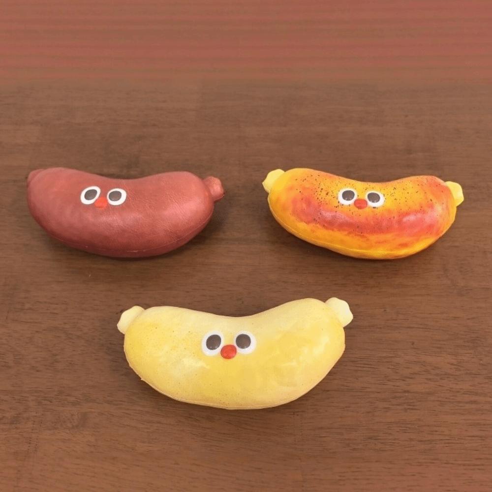 Slow Rebound Squeezable Toy Realistic Sausage-Style Fidget Toy Pinch Toy Squishy Toy  Adults
