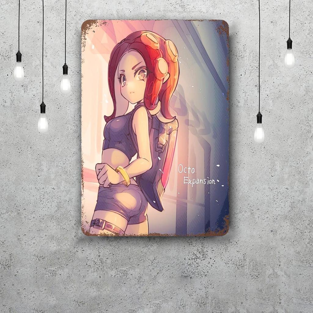 octo expansion video games Vintage Metal Tin Signs Posters Decor Retro Metal Plaque Wall Art Decor for Garage Bar