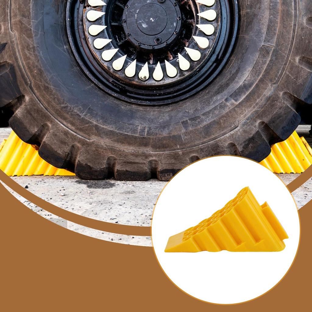 Wheel Chock Accessory Portable Versatile Tool Anti Slip Lightweight Tire Wedge Wheel Stabilizer Stopping Device Parking Chock