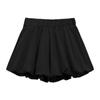 Korean Style High Waist Black Wide-Leg Shorts for Women - Summer 2024