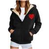 Women's Fashion Casual Sweatshirt Loose Zipper Cardigan Long Sleeve Hooded Jacket