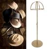 Tabletop Hat Stand Height   Metal Hollow Three Dimensional Hat Display Rack for Beach Hat Cowboy Hat Winter Hat