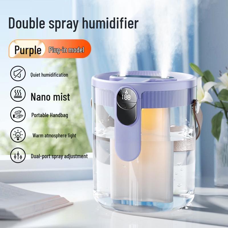 Quiet USB Bedroom Humidifier with Night Light