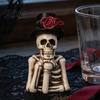 Cute Tabletop Decor For Party Halloween Decoration Resin Skull Ghost Mouth Gnome Figurine for Home Holiday Souvenir Gifts Table Tiered Tray,