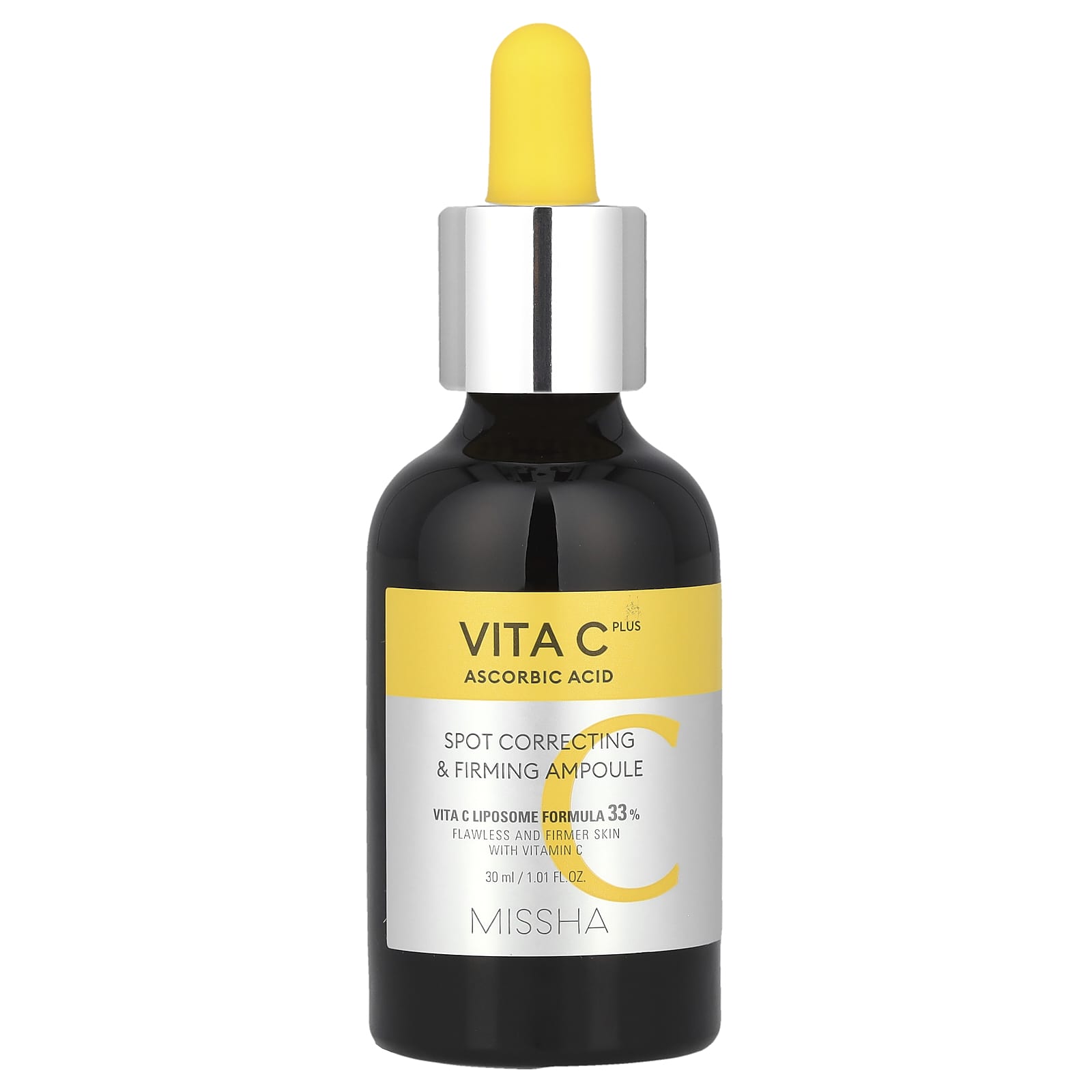 Missha, Vita C, содержащая аскорбиновую кислоту, ампула для устранения несовершенств и придания эластичности, 30 мл (1,01 жидких унций)