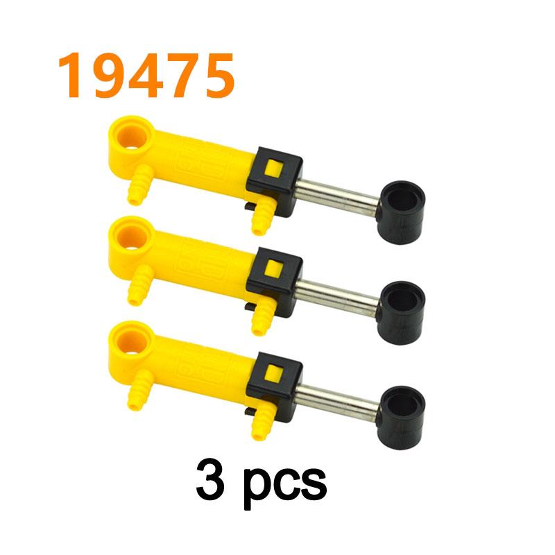 MOC Technical Pneumatic Pump and Air Tank Cylinder Set Reinforced Block Parts 19476