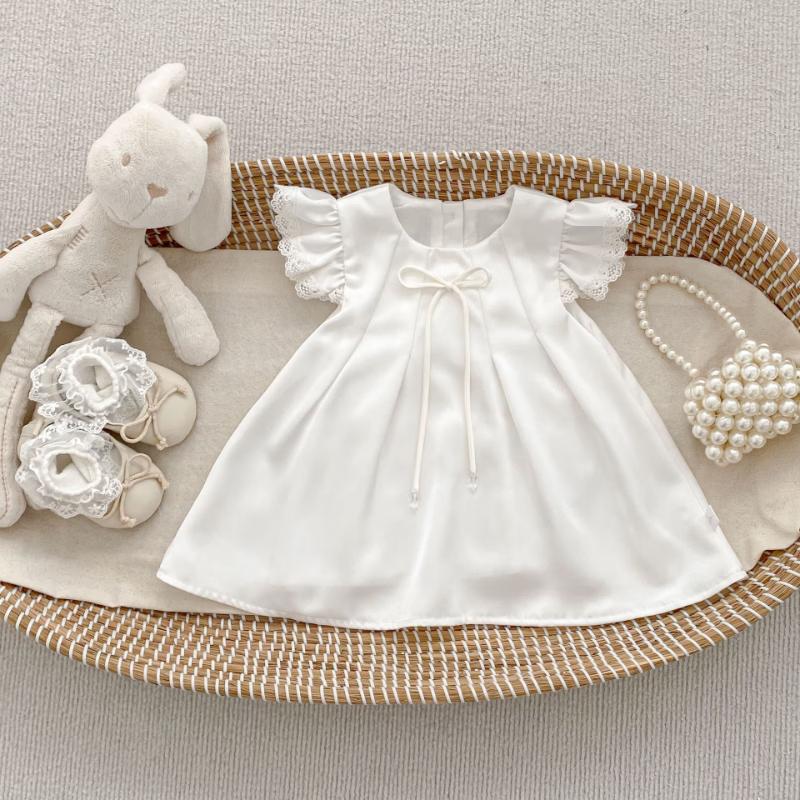 Kayo Little Girls  Flutter Sleeve Romper & Princess Dress 73cm