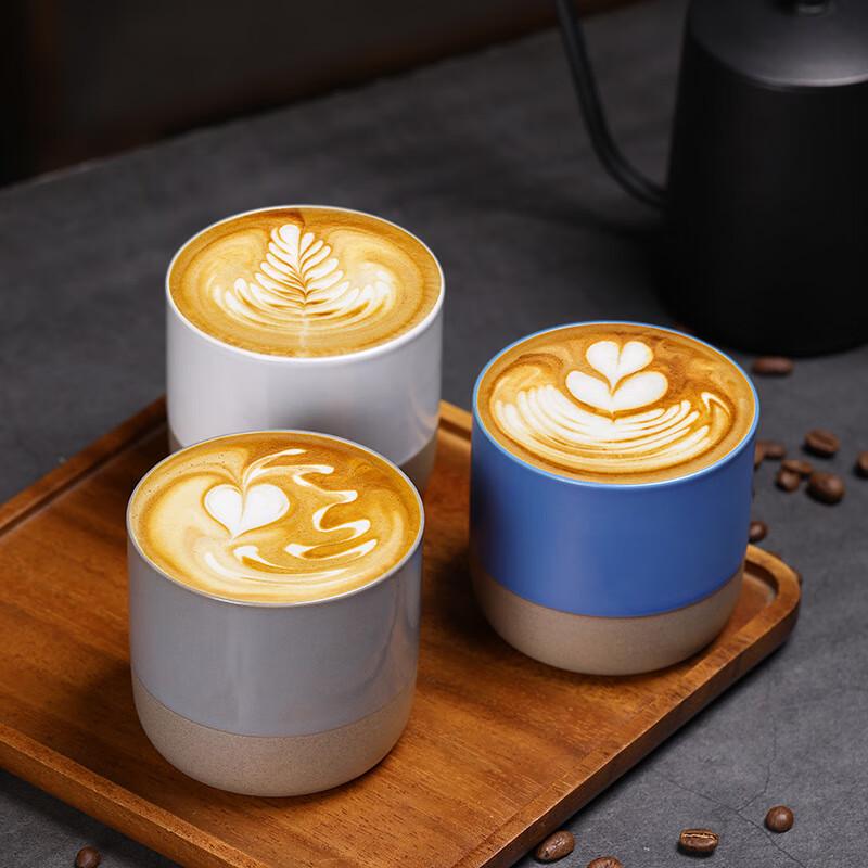 Baizi'en Rustikales Keramik Kaffee- und Teetassen-Set