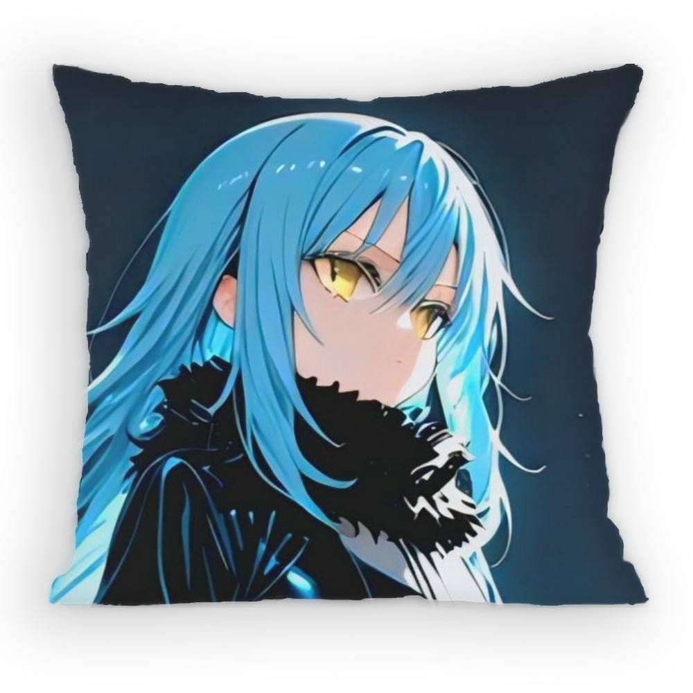S-Slime Anime R-Rimuru T-Tempest-Rt Kissenbezug Sofa Wohnzimmer Schlafzimmer Kopfteil Rückenlehne Kissen Quadratisches Kissen Nickerchenzeit
