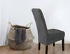Cover Chair Thick Velvet Dark Gray Size L Large High Backrest 70Cm