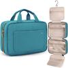 BAGSMART Borsa da Toilette Grande Borsa da Viaggio con Gancio Appendiabiti, Borsa per Cosmetici e Trucco Resistente all'Acqua Organizzatore da Viaggio per Accessori, Shampoo, Formato Standard
