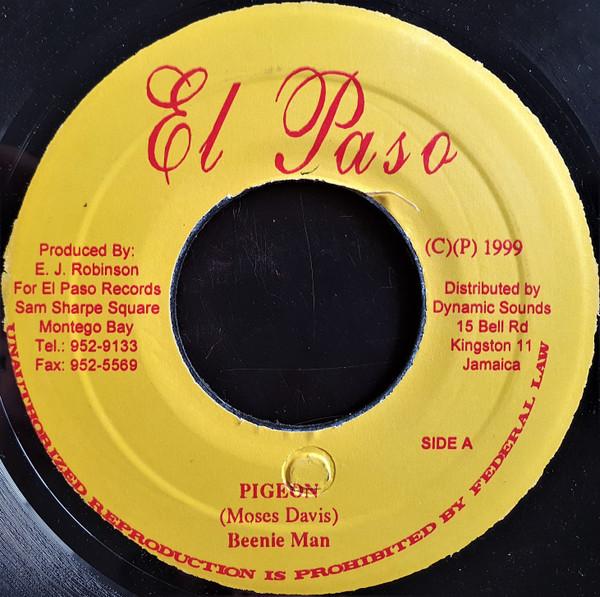 

7inch Record BEENIE MAN - Pigeon NONE El Paso 1999 Jamaica Reggae, Ska & Dub Used