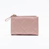 Women's Multifunctional Large Capacity Wallet - Solid Color, Small Diamond Design, Multi-Color Card Holder & Coin Purse for Autumn/Winter