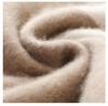 Men's Color Block Wool Sweater: Round Neck, Thick, Simple Design, 100% Pure Cashmere, Perfect for Autumn/Winter.